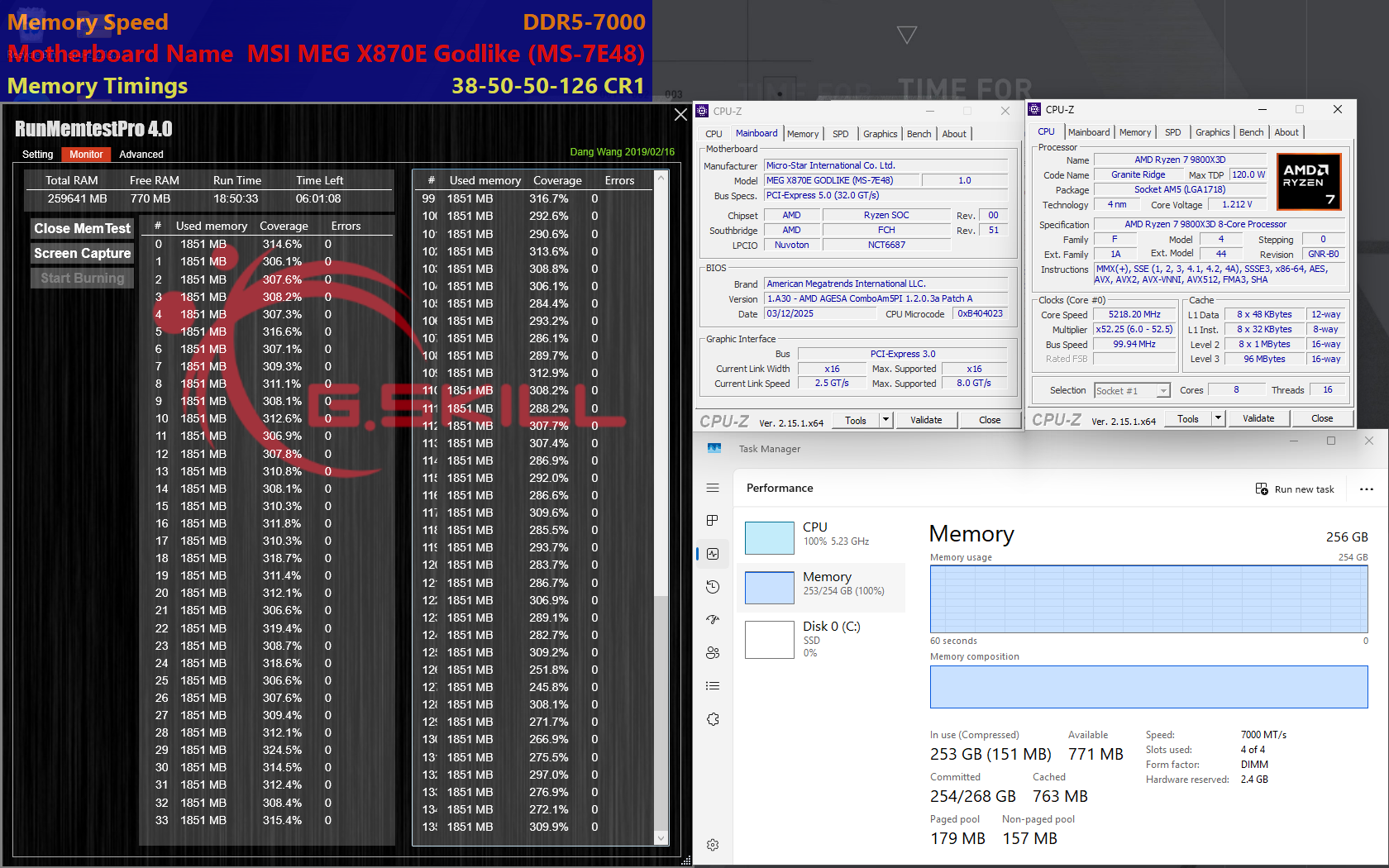 G.Skill 7000 256 GB