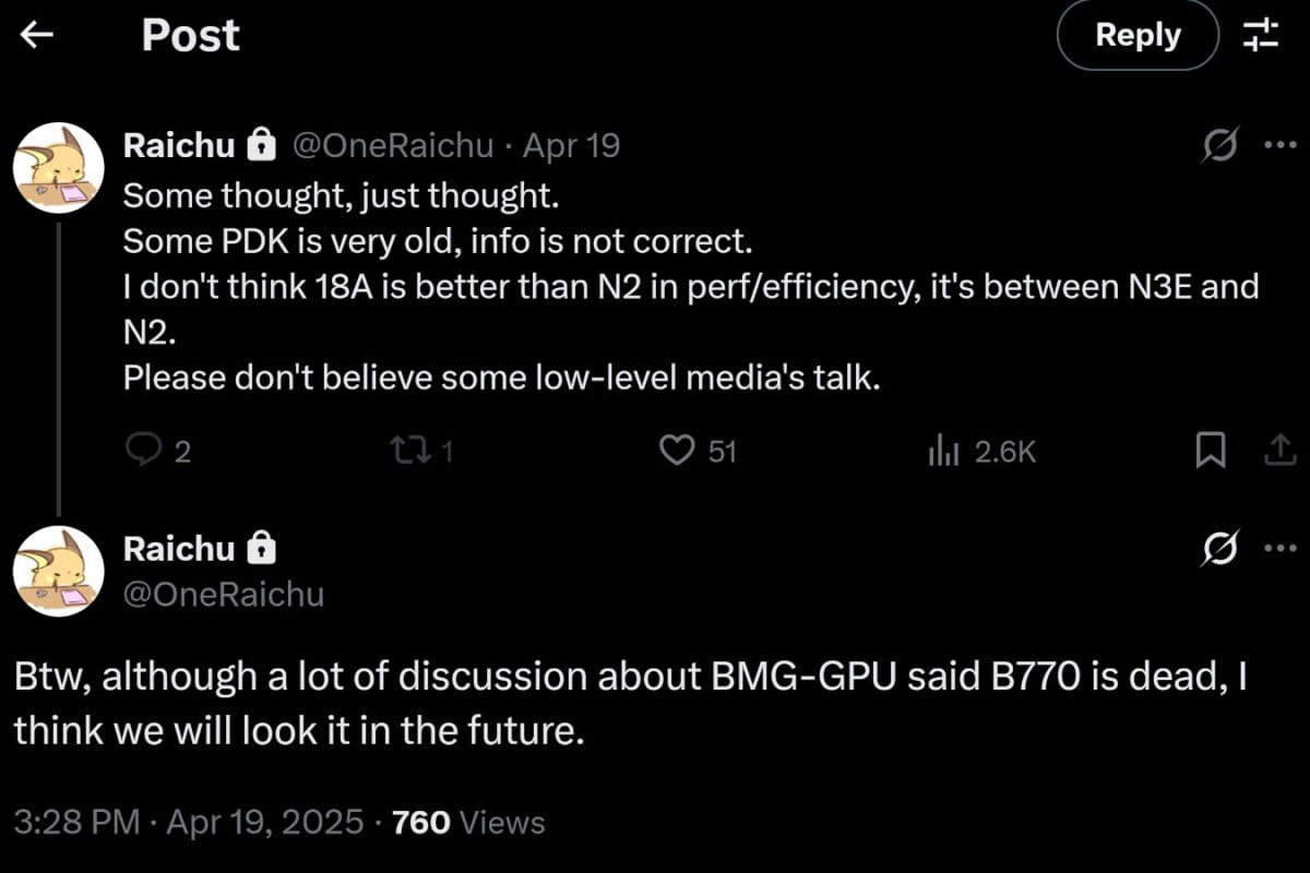 Discussion sur le GPU Arc B770.