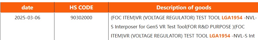 Documents de livraison divulgués pour le socket de carte mère Nova-Lake