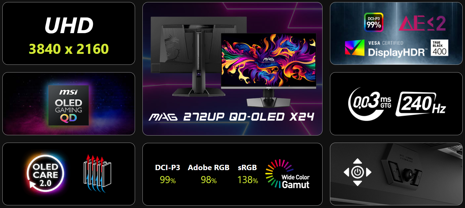 MAG 272UP X24 features