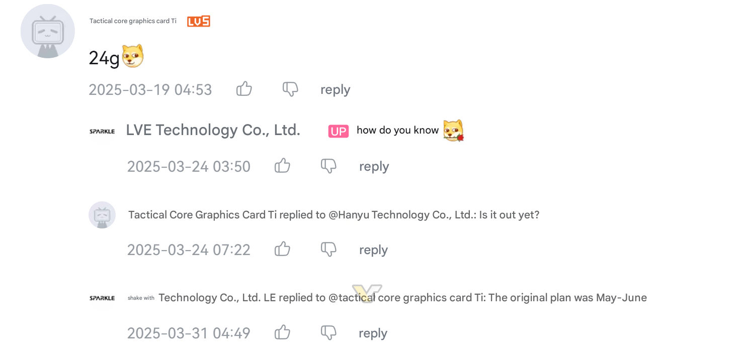 SPARKLE 24GB confirmation