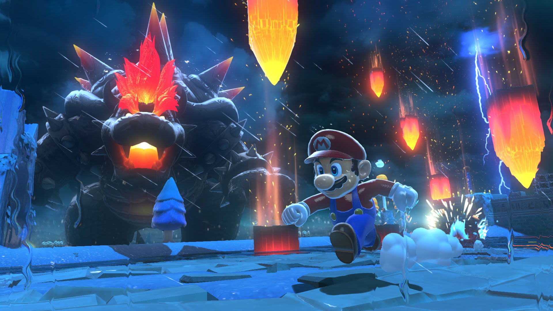 Mario et Bowser dans Super Mario 3D World + Bowser’s Fury.