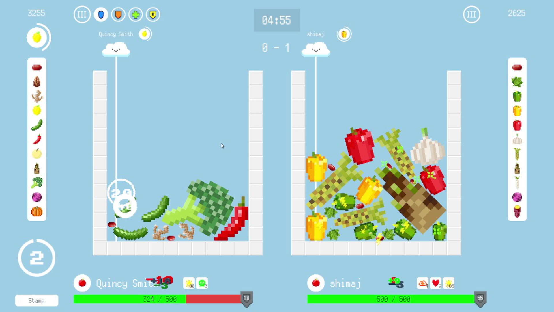 Capture d'écran du jeu Nanika en ligne.