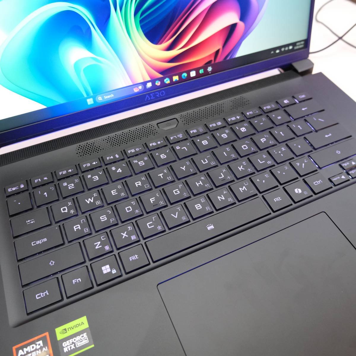 Gigabyte Aero X16 laptop.