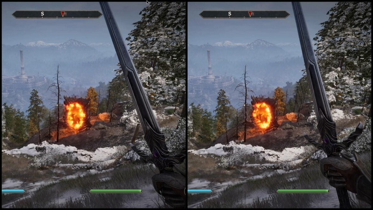 AMD FSR 4 mode in Oblivion.