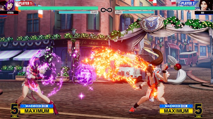 Écran de combat de The King of Fighters XV.