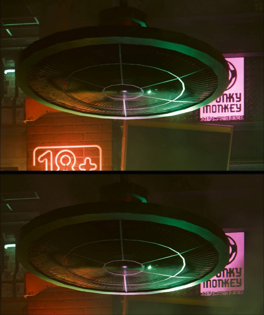 AMD FSR 4 mode in Cyberpunk 2077.