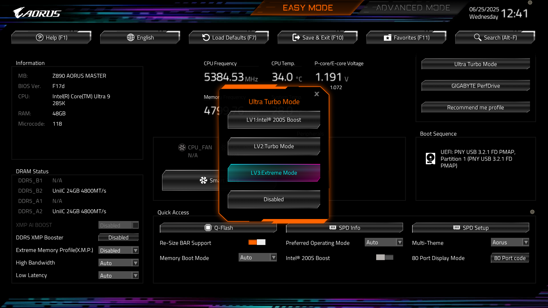 GIGABYTE Ultra Turbo Mode