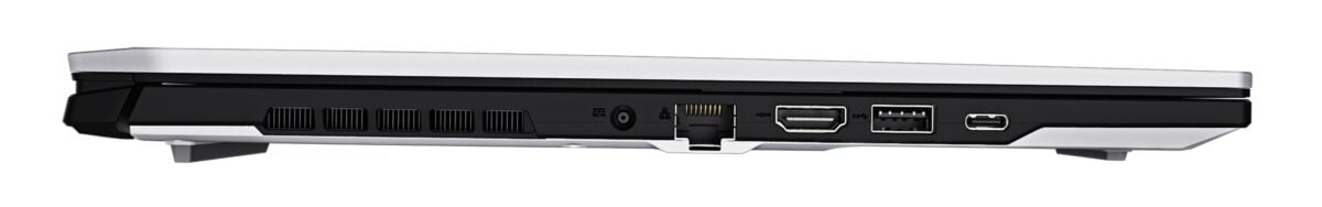 Gigabyte Aero X16 laptop closed.