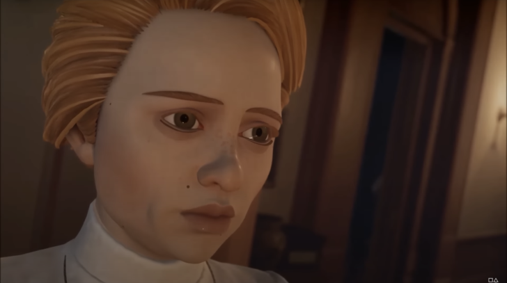 Personnage animé pensive