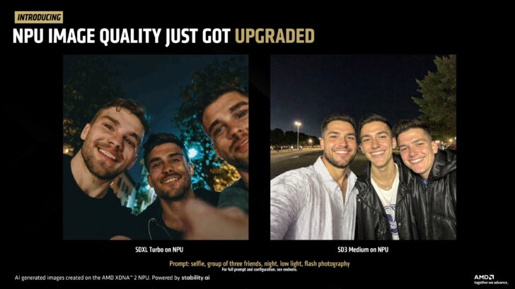 AMD Intros SDXL Turbo, le premier modèle NPU BF16 conçu pour les NPUs XDNA 2, offre une empreinte mémoire réduite et une génération d'images plus rapide
