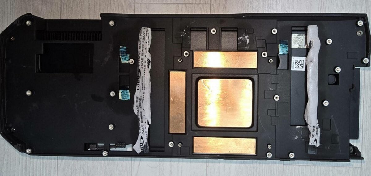 AMD Radeon RX 7000 series prototype base plate.