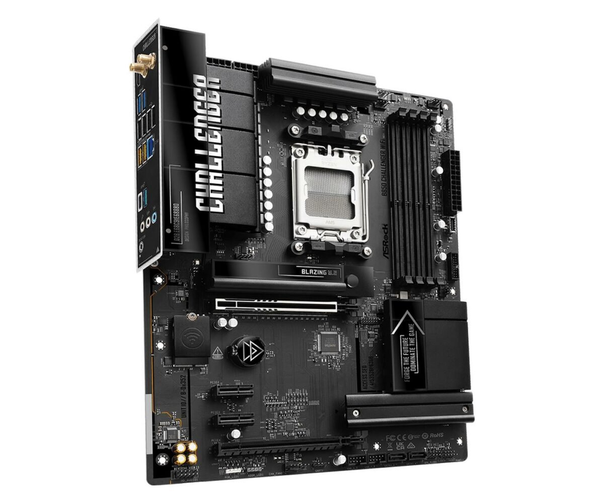ASRock B850 Challenger WiFi side.