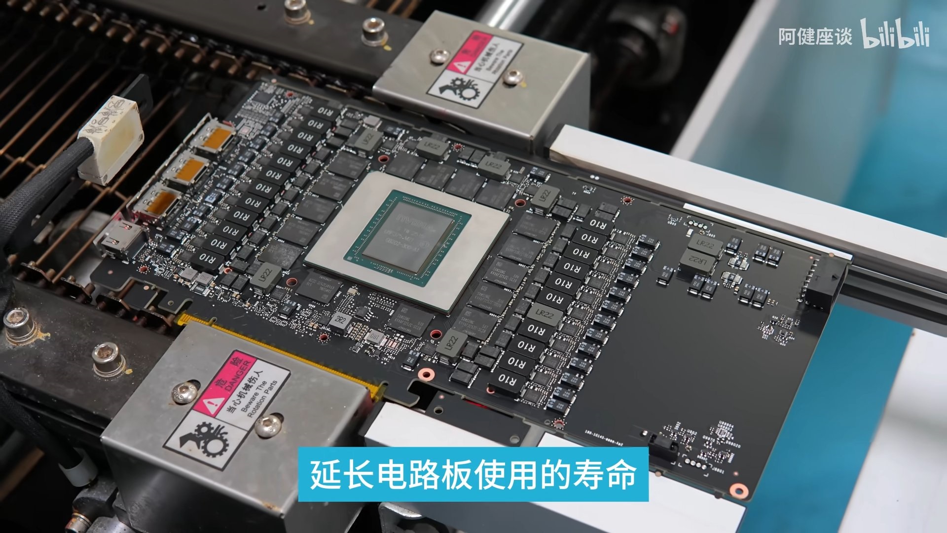 Close-up of a GPU on a circuit board for enhanced device performance.