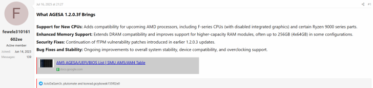 MSI AGESA 1.2.0.3f BIOS Is Ready For Upcoming AMD Ryzen 9000/9000F CPUs, Includes Enhanced Memory Support, Bug Fixes & More 1