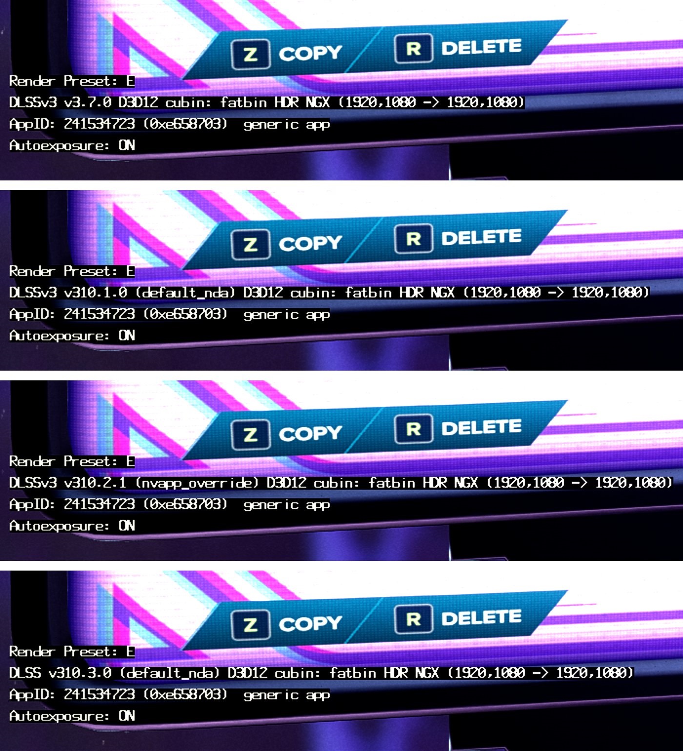 Préréglages DLSS Swapper