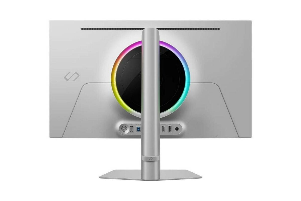 Moniteur de jeu Samsung Odyssey OLED G6 G60SF QHD 500Hz vue de dos.