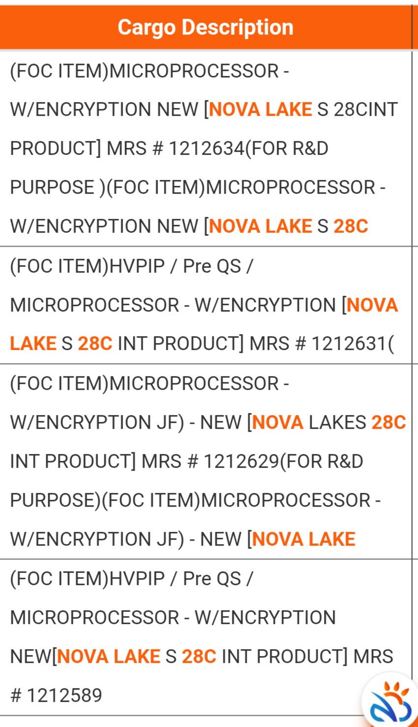 Description de microprocesseurs Nova Lake S.