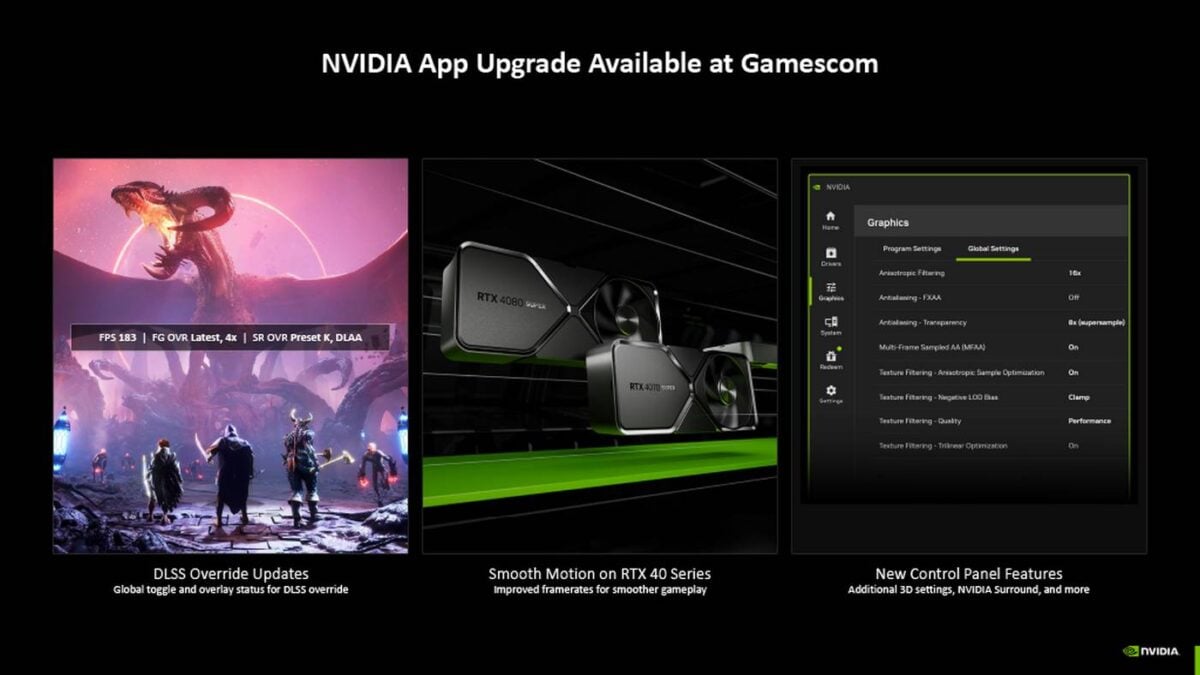 Nvidia App upgrade.
