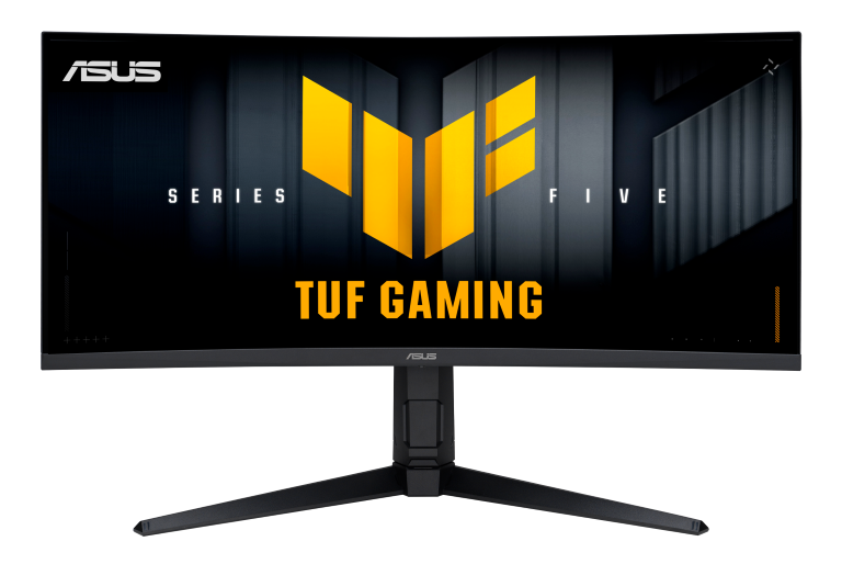 Moniteur ASUS TUF Gaming affichant Series Five à l'écran.