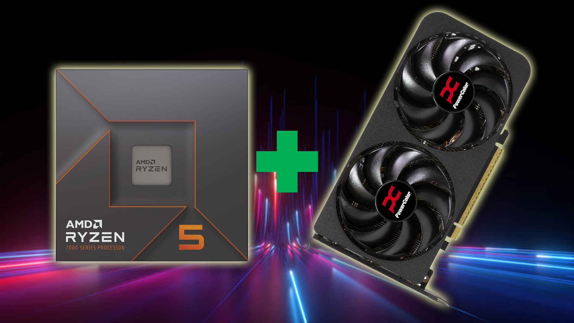 Processeur AMD Ryzen 7000 et carte graphique PowerColor.