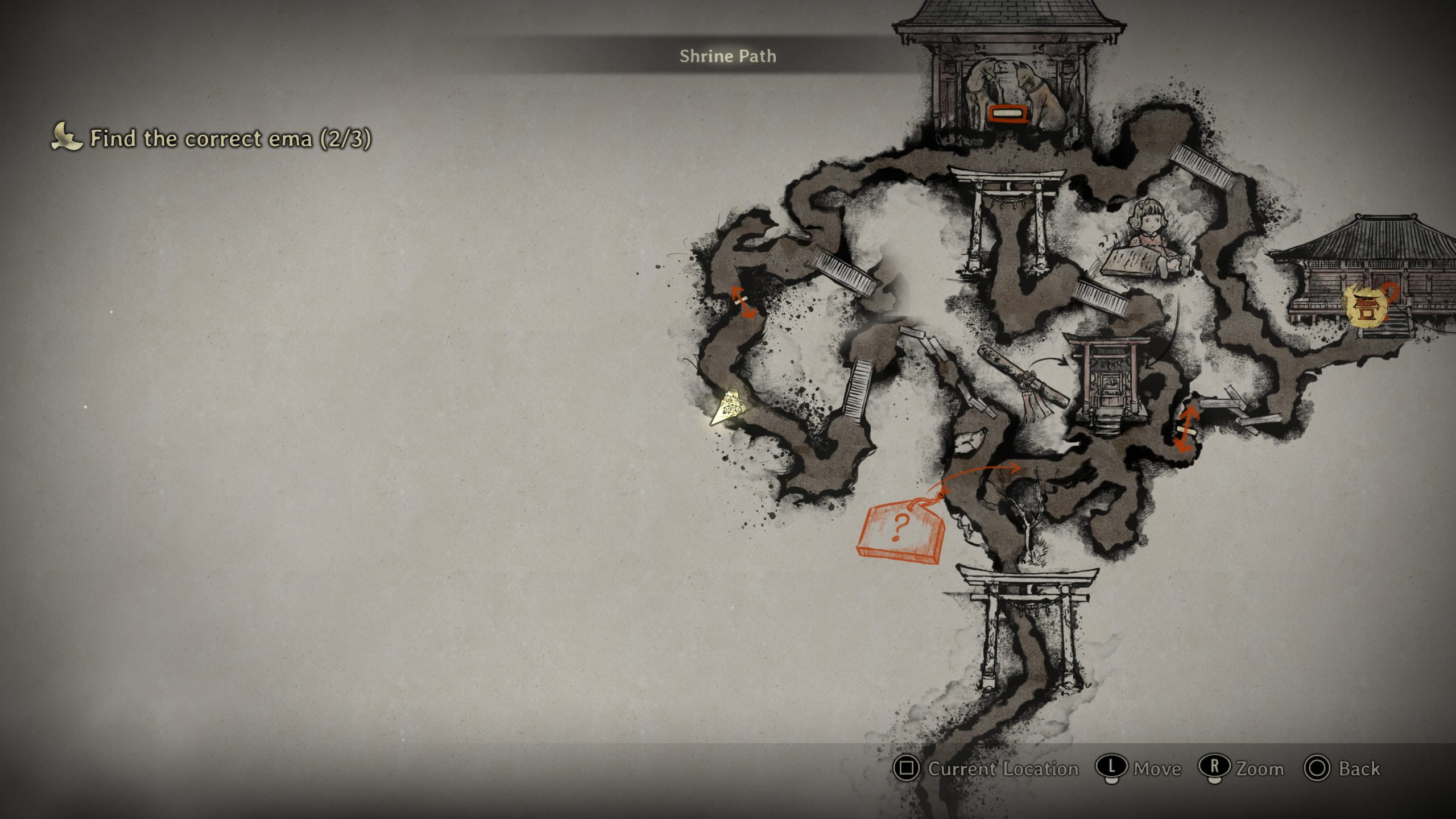 Écran de carte avec les instructions concernant les plaques ema.