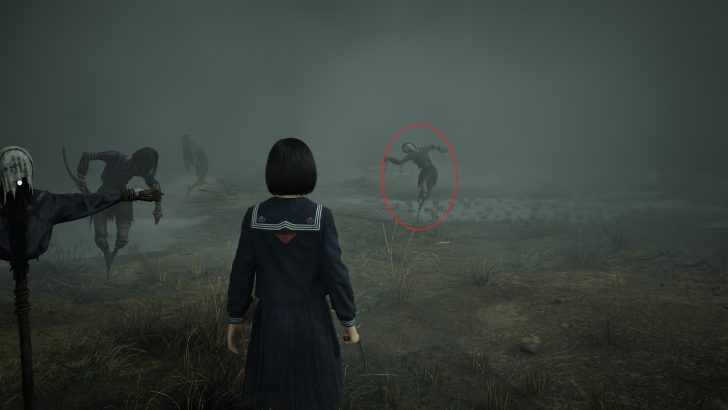 Emplacement du quatrième épouvantail.