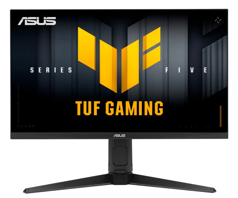 Moniteur ASUS TUF Gaming affichant le logo Series Five.