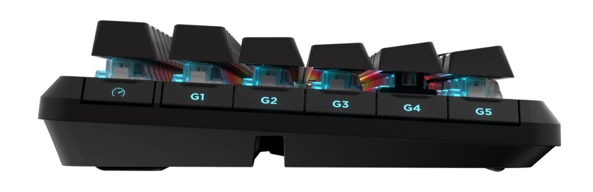 Corsair Vanguard Pro 96 Hall Effect gaming keyboard side.