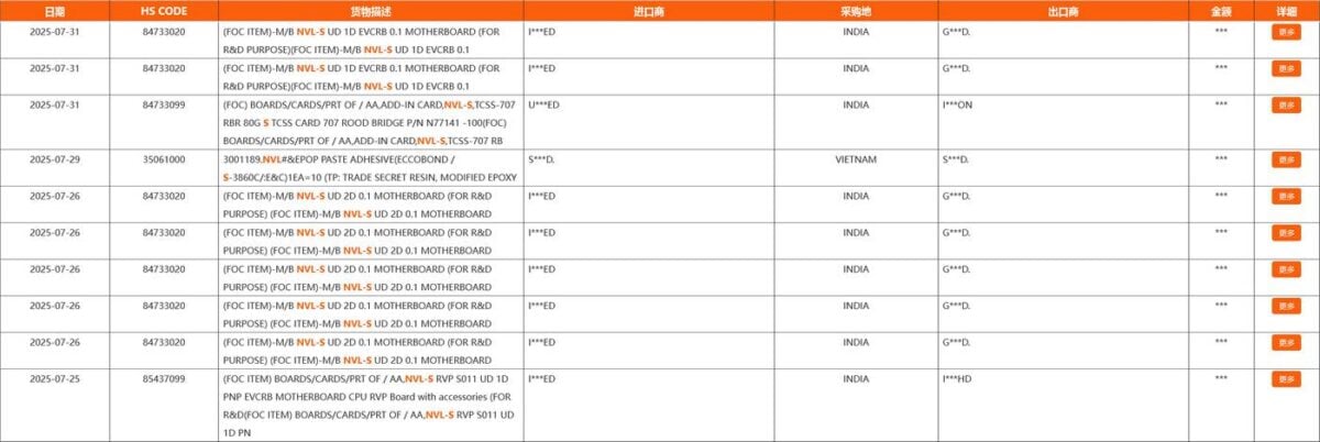 Intel Nova Lake-S dans le manifeste d'expédition.