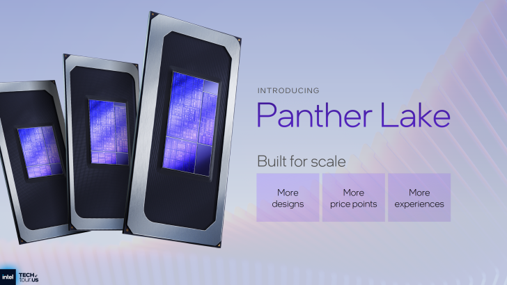 Intel Panther Lake processors with launch and availability timeline.