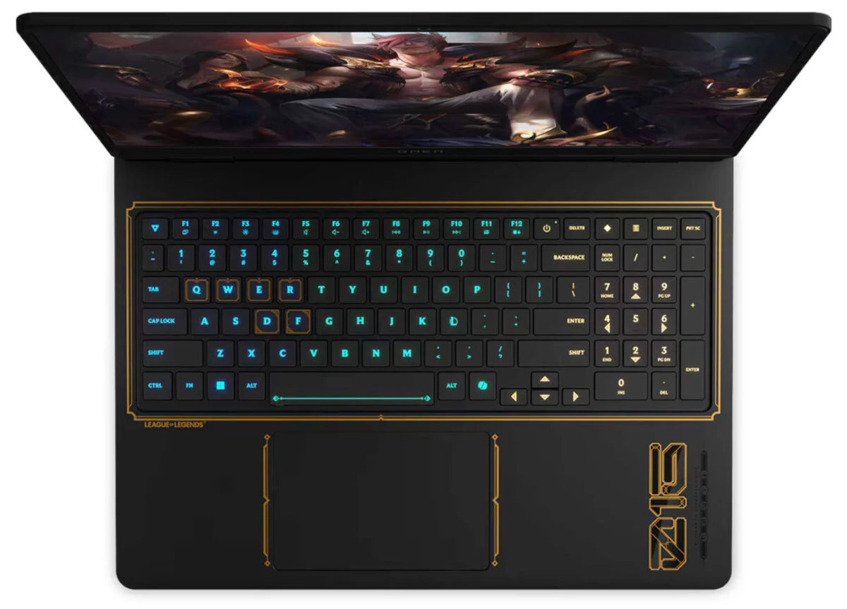 HP Omen 16 League of Legends Limited Edition laptop.