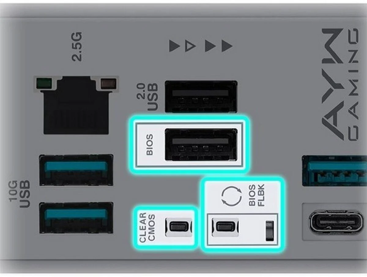 Asus B850M AYW Gaming OC Wi-Fi - Bios Flashback.