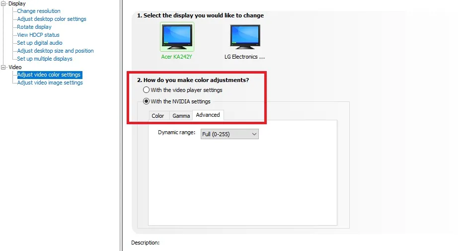 Nvidia Control Panel.