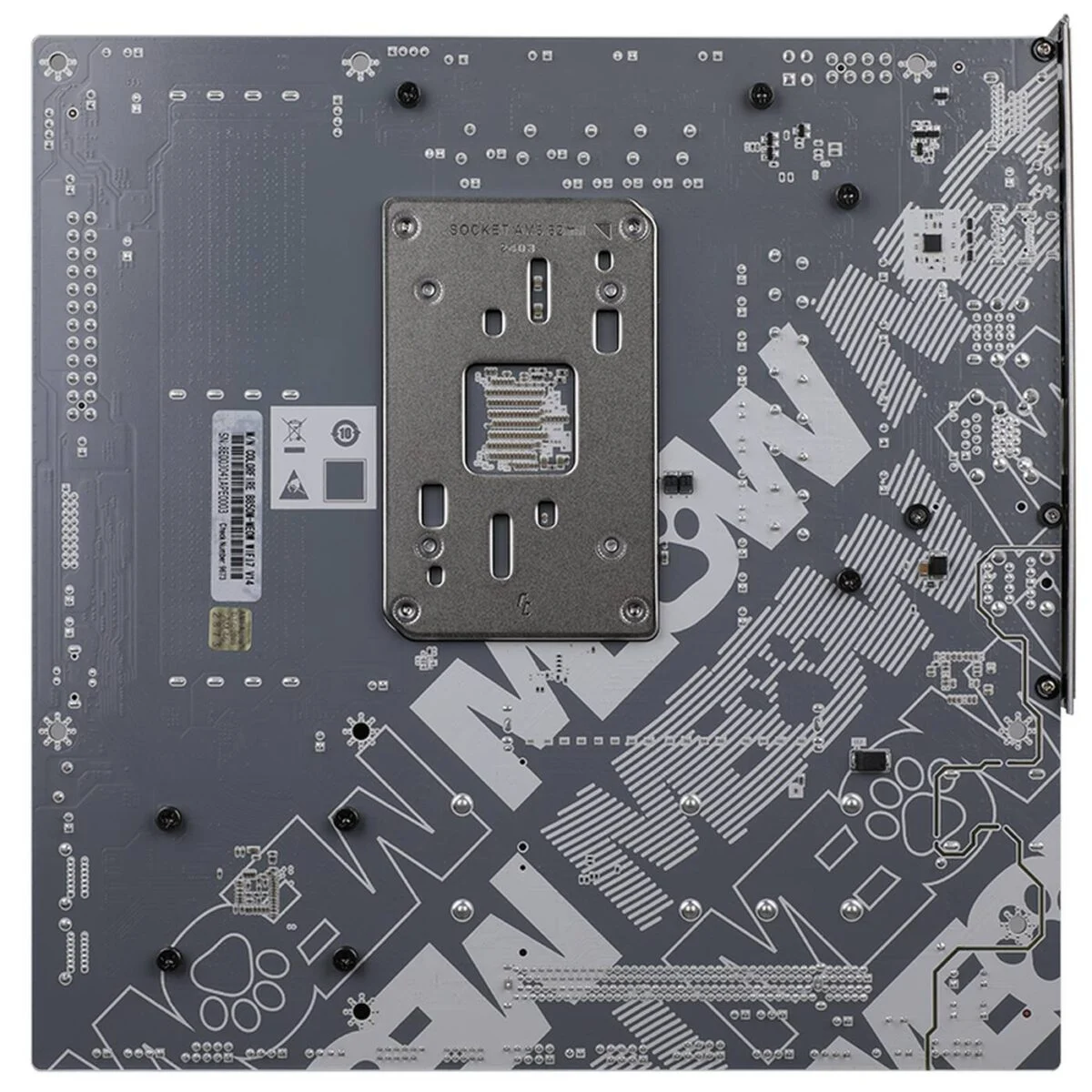 Colorful B850M-MEOW WiFi7 V14 - back.