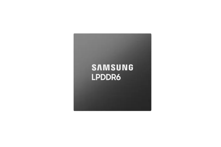 Chip LPDDR6 de Samsung.
