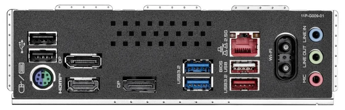 Gigabyte B860M DS3H WIFI6E Rev 2 IO.