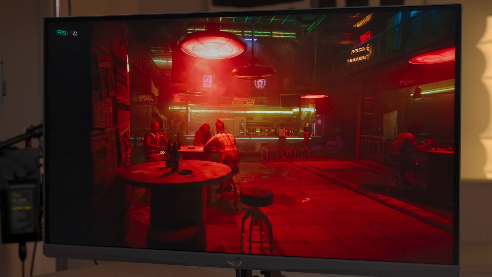 Scène du jeu Cyberpunk 2077.