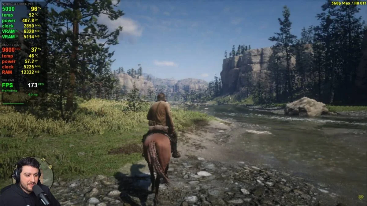 Red Dead Redemption 2 sans TAA.
