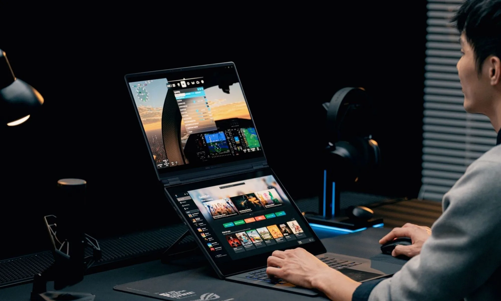 Asus ROG Zephyrus Duo horizontal.