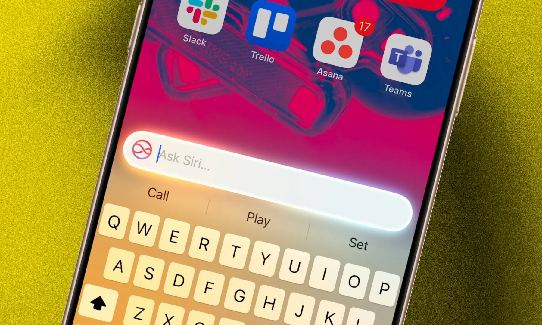 Invocation de Siri sur iPhone.