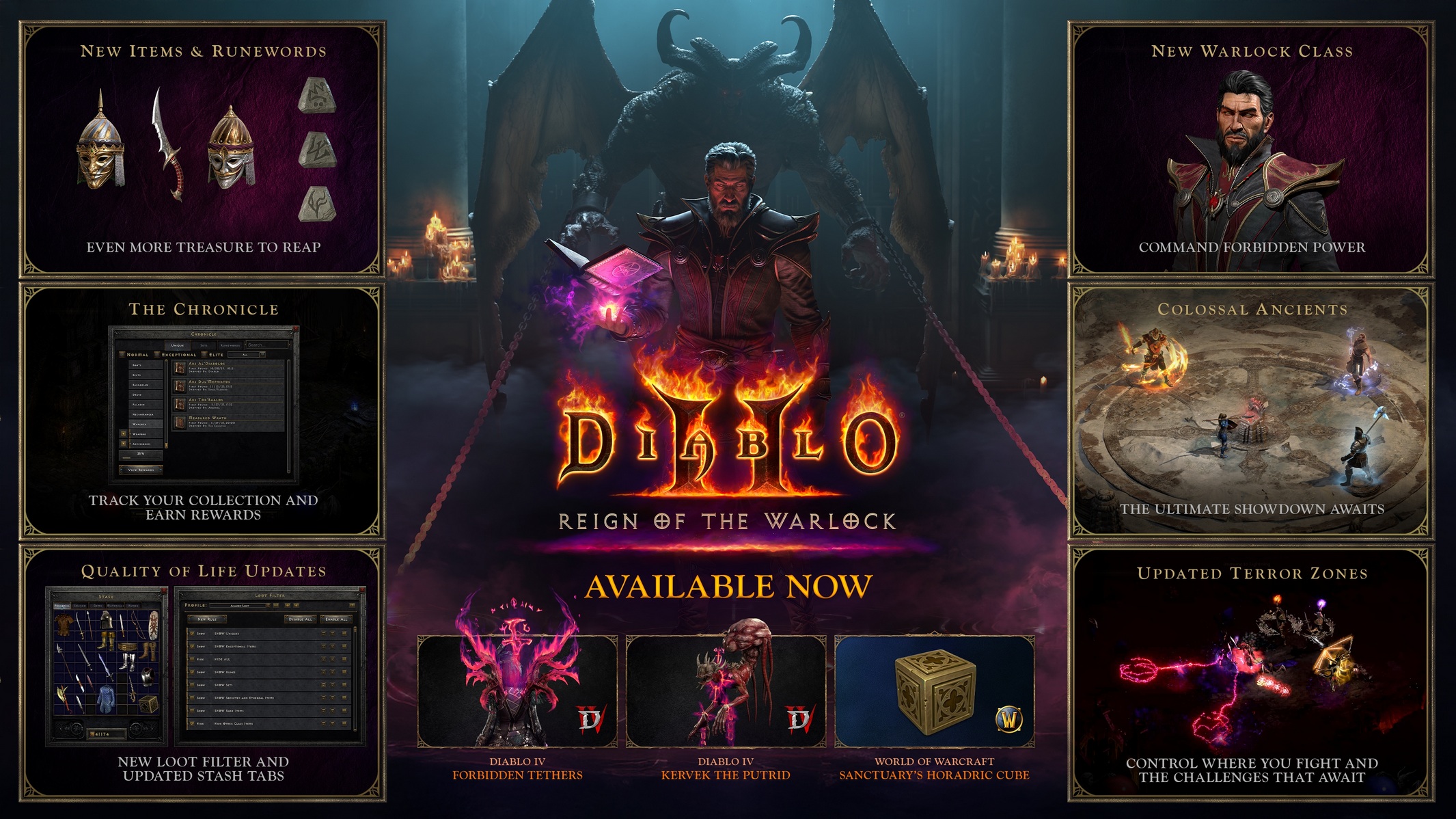 Image promotionnelle pour Diablo II: Reign of the Warlock