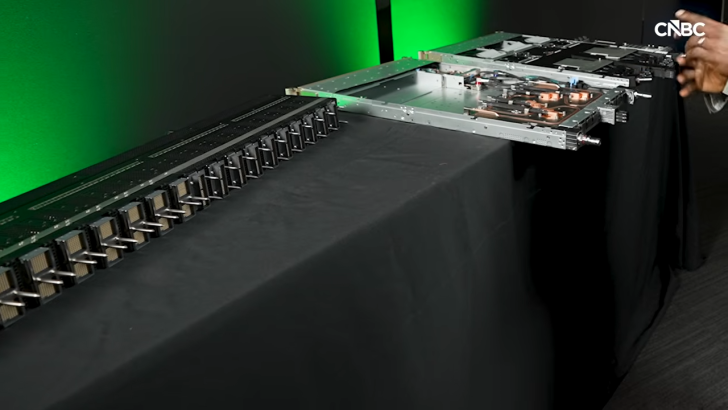 Gros plan d'un rack serveur