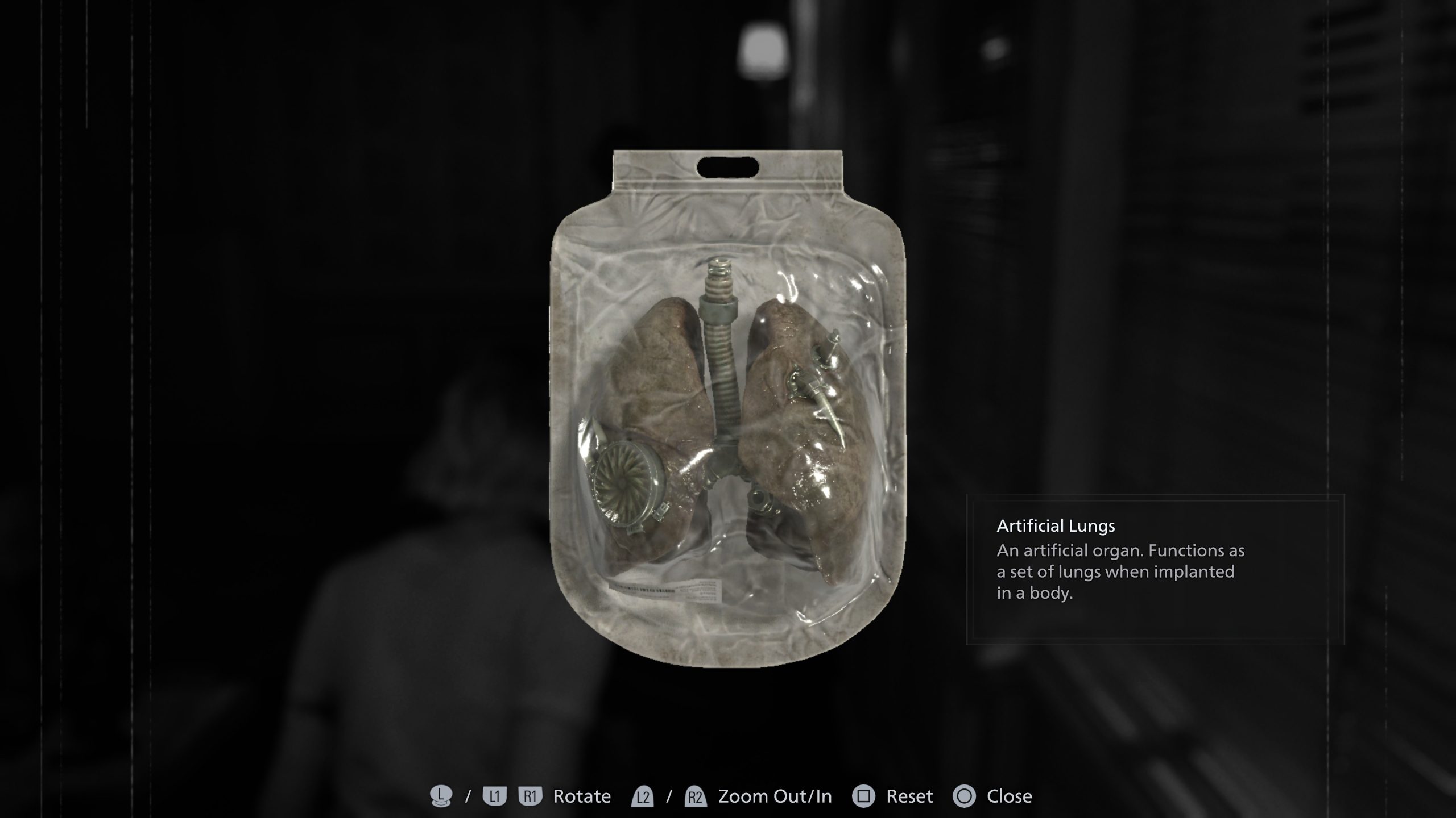 Ensemble de Poumons Artificiels de Resident Evil Requiem avec une description