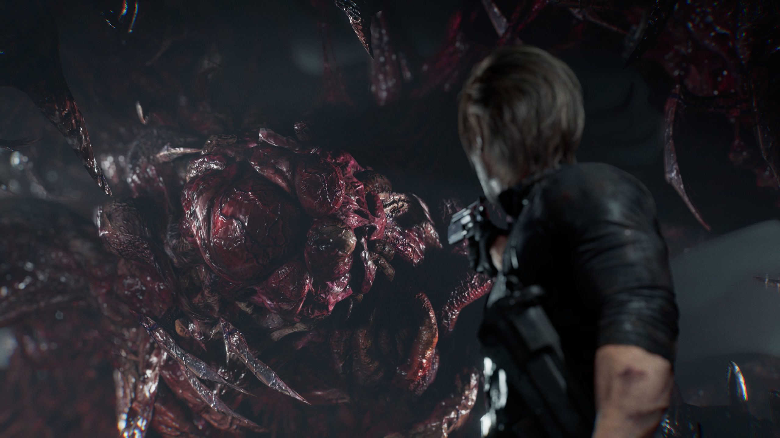 Combat contre une créature grotesque dans Resident Evil Requiem