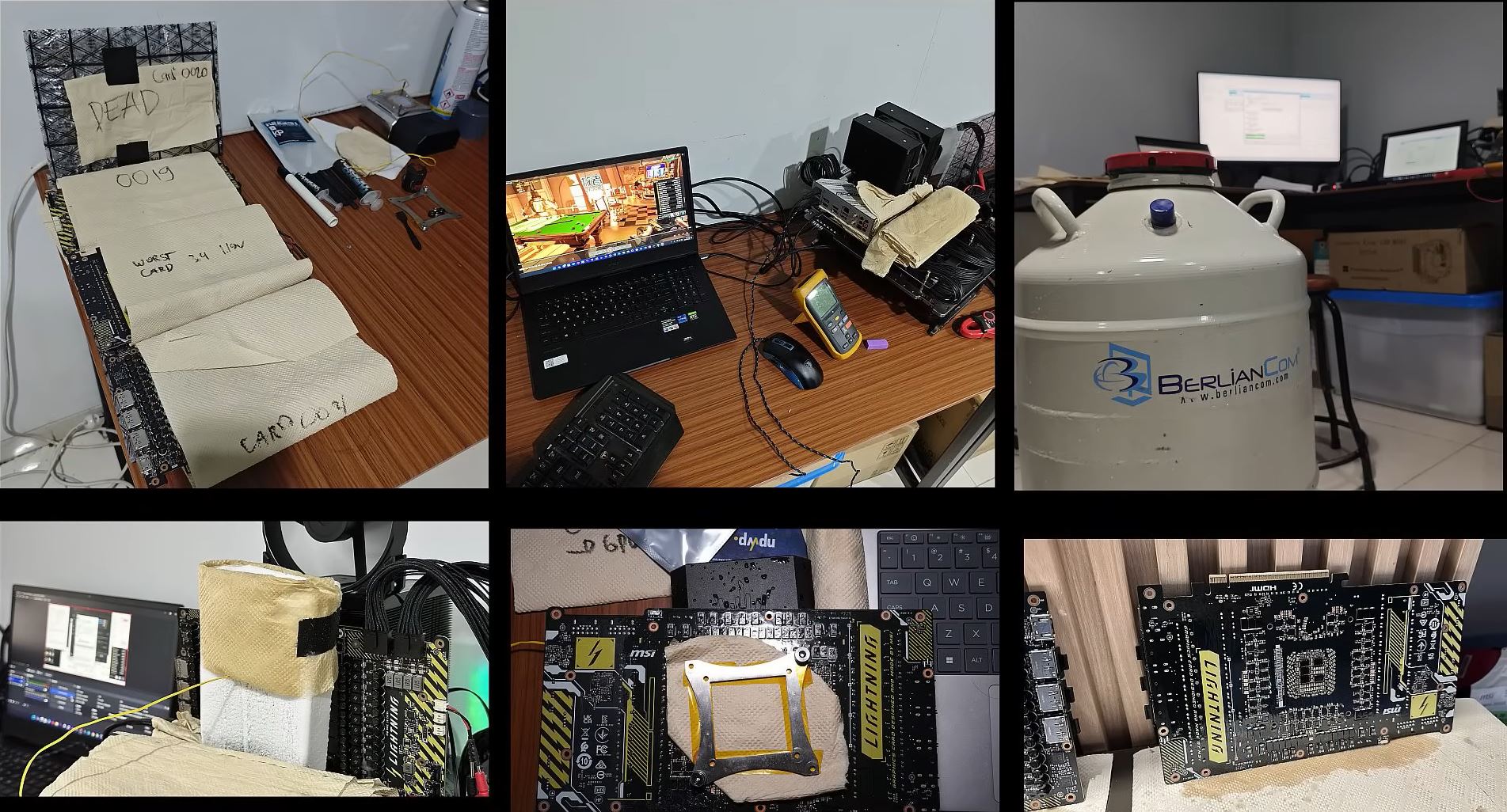 Installation avec plusieurs cartes graphiques MSI Lightning