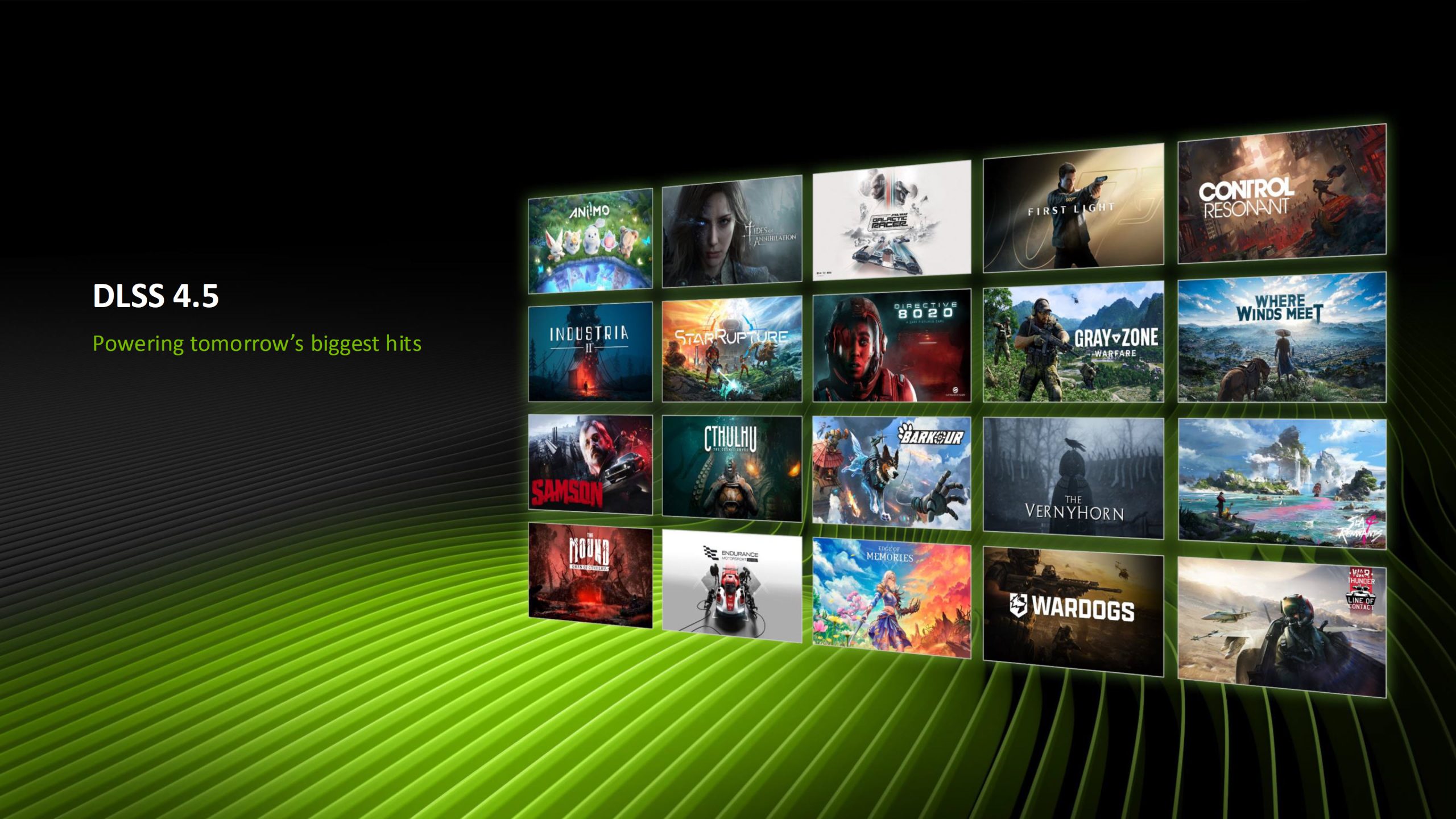 Upcoming games with DLSS 4.5