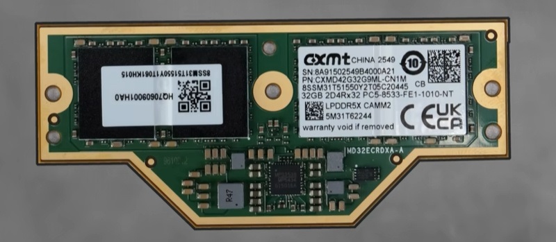 Module de mémoire LPDDR5X de CXMT