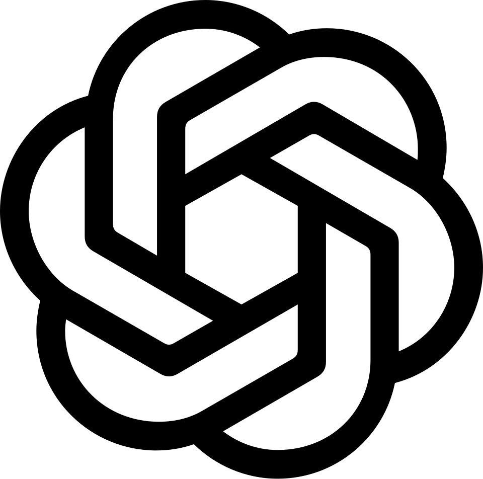 A black and white geometric design resembling an intricate knot is shown, featuring overlapping lines in a symmetrical pattern.