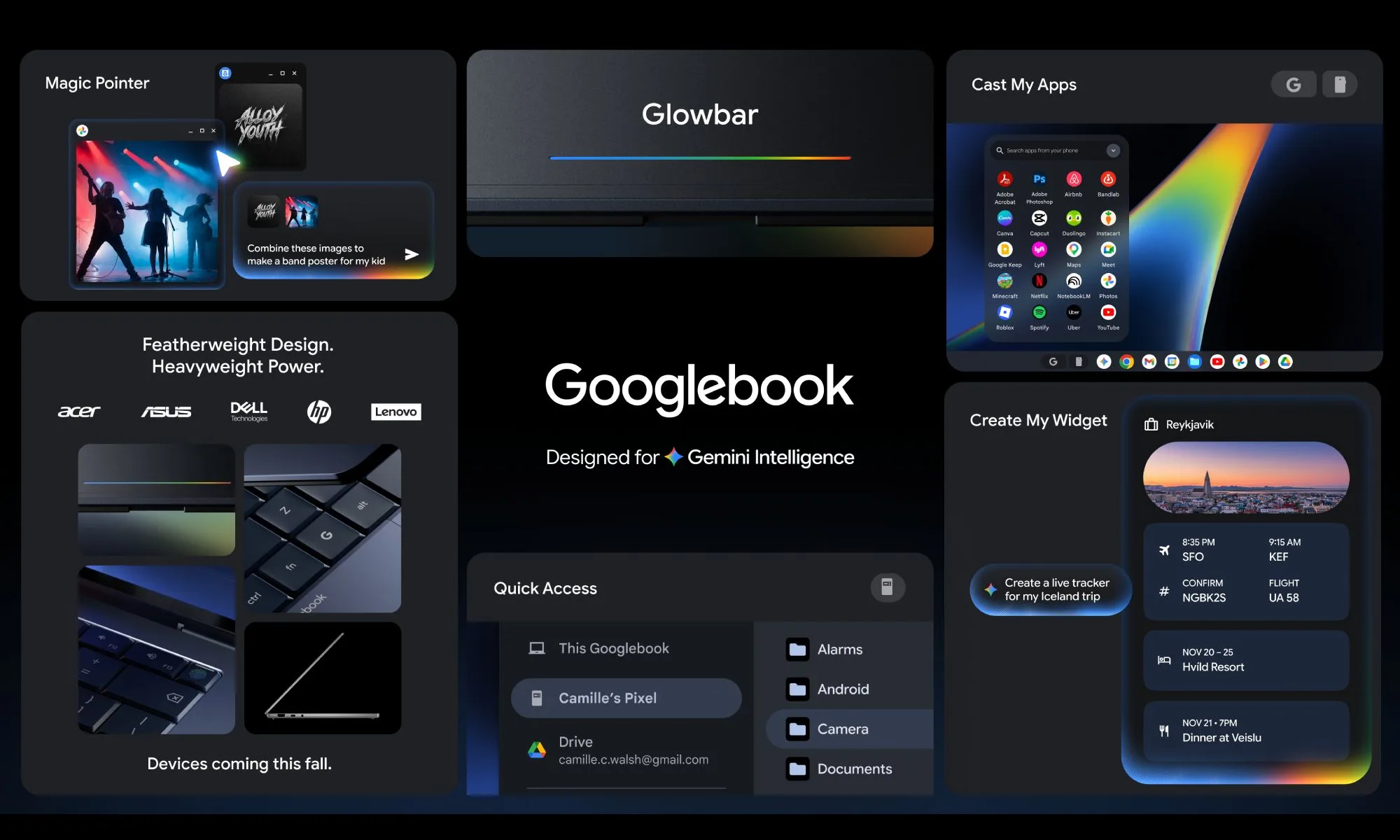 Googlebook features